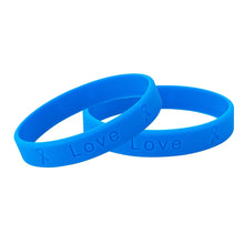Load image into Gallery viewer, Child Abuse Awareness Dark Blue Silicone Bracelet Wristbands - Fundraising For A Cause