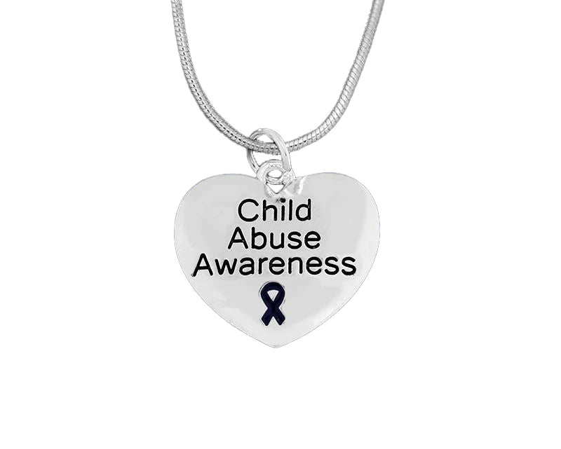 Child Abuse Awareness Heart Necklaces - Fundraising For A Cause