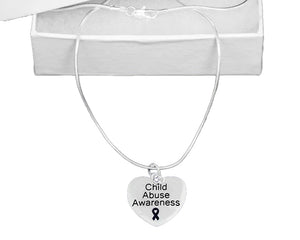 Child Abuse Awareness Heart Necklaces - Fundraising For A Cause