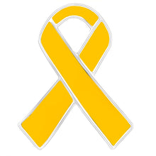 Load image into Gallery viewer, Childhood Cancer Awareness Ribbon Pins - Fundraising For A Cause