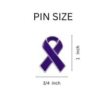 Load image into Gallery viewer, Colitis Purple Ribbon Awareness Pins - Fundraising For A Cause