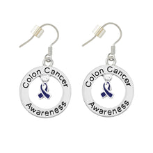 Load image into Gallery viewer, Colon Cancer Awareness Hanging Earrings - Fundraising For A Cause