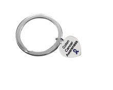 Load image into Gallery viewer, Colon Cancer Awareness Heart Split Style Key Chains - Fundraising For A Cause