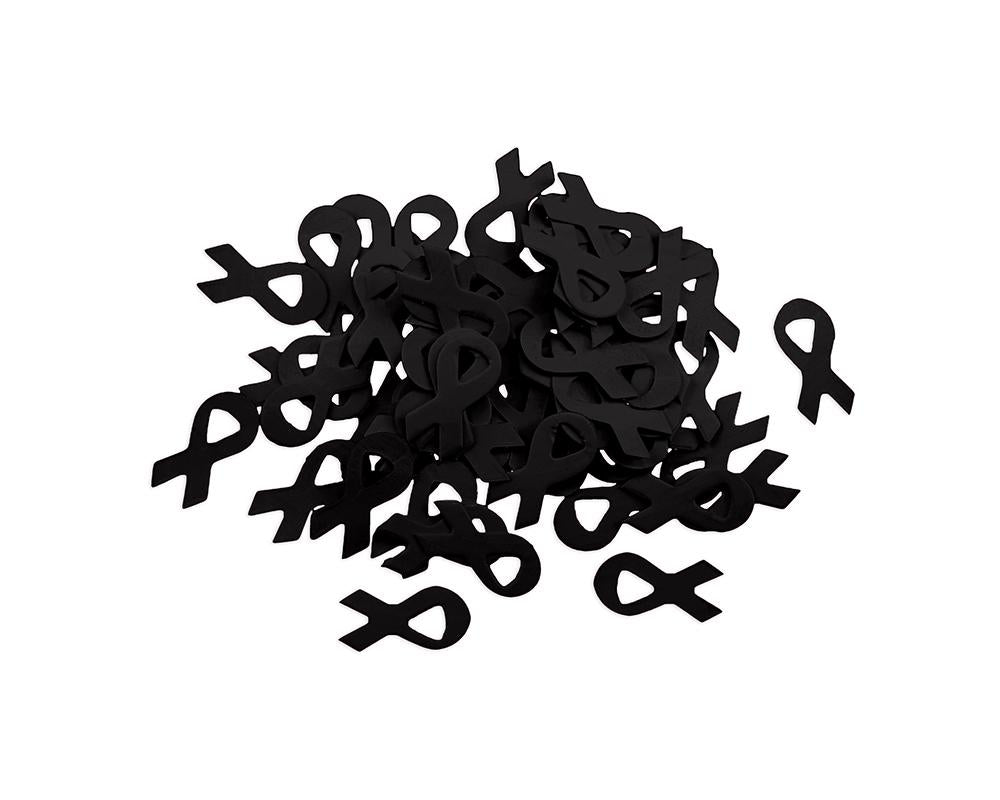 Black Ribbon Confetti (500 Pieces) Fundraising For A Cause