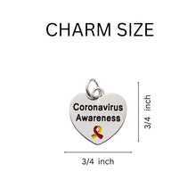 Load image into Gallery viewer, Coronavirus Awareness Heart Necklaces - Fundraising For A Cause