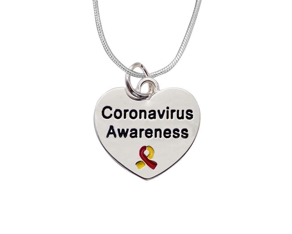 Coronavirus Awareness Heart Necklaces - Fundraising For A Cause