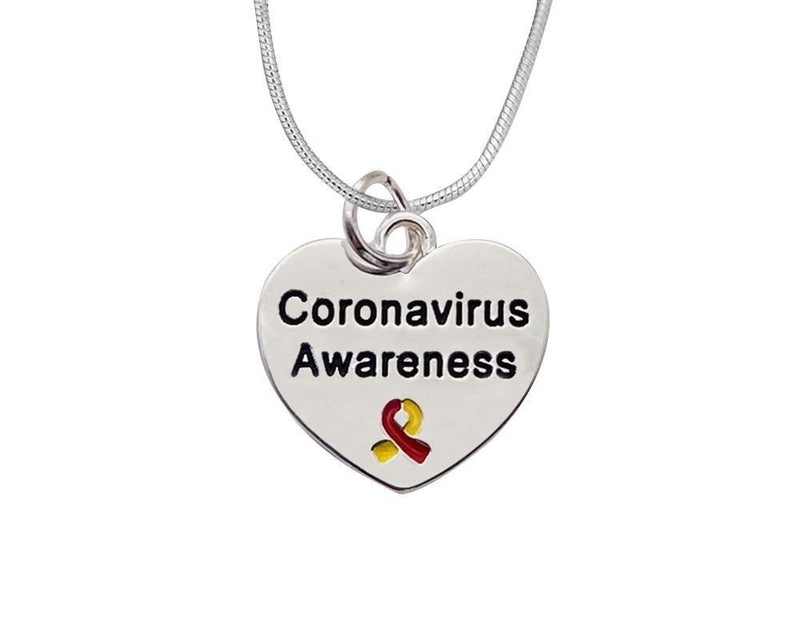 Coronavirus Awareness Heart Necklaces - Fundraising For A Cause