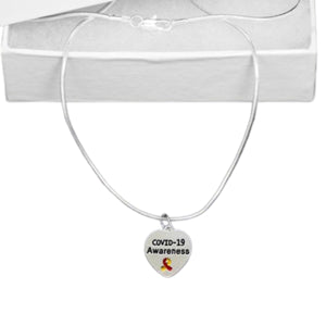 Coronavirus (COVID-19) Awareness Heart Necklaces - Fundraising For A Cause