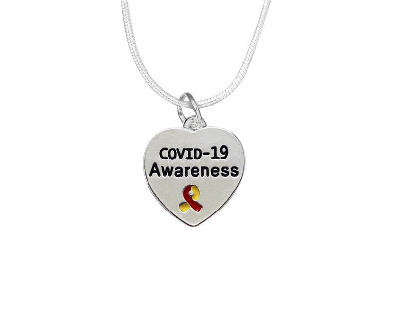 Coronavirus (COVID-19) Awareness Heart Necklaces - Fundraising For A Cause