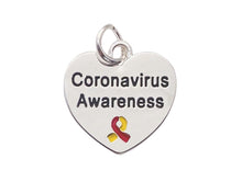 Load image into Gallery viewer, Coronavirus Disease (COVID-19) Awareness Heart Charms - Fundraising For A Cause