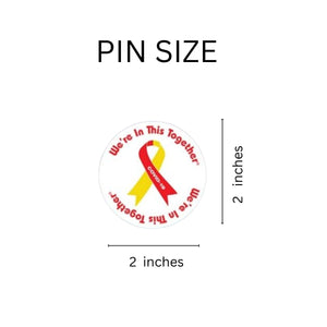 Coronavirus Disease (COVID-19) Button Pins - We're In This Together - Fundraising For A Cause