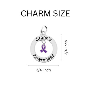 Crohn's Circle Charm Retractable Bracelets - Fundraising For A Cause