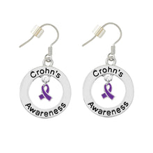 Load image into Gallery viewer, Crohn&#39;s Disease Awareness Hanging Earrings - Fundraising For A Cause