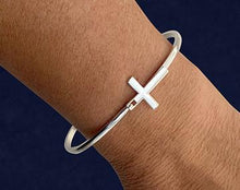 Load image into Gallery viewer, Cross Bangle Bracelets - Fundraising For A Cause
