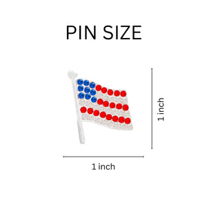 Crystal American Flag Pins - Fundraising For A Cause