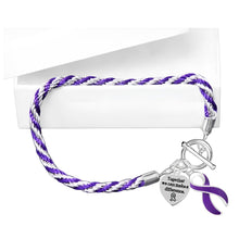 Load image into Gallery viewer, Cystic Fibrosis Ribbon Rope Bracelets - Fundraising For A Cause
