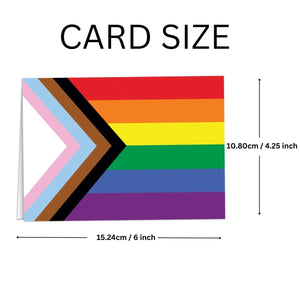 Daniel Quasar Pride Flag Note Cards (12 Cards/Pack) - Fundraising For A Cause