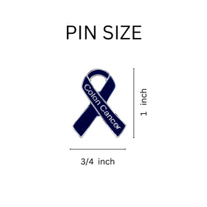 Dark Blue Ribbon Colon Cancer Awareness Partial Beaded Bracelets - Fundraising For A Cause