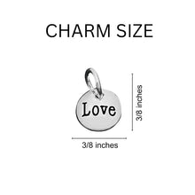 Load image into Gallery viewer, Deaf Awareness I Love You Sign Language Symbol Retractable Heart Charm Bracelets - Fundraising For A Cause
