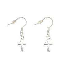 Load image into Gallery viewer, Decorative Silver Cross Earrings - Fundraising For A Cause