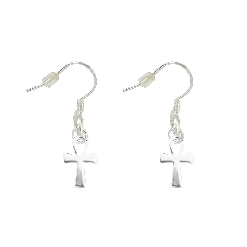 Decorative Silver Cross Earrings - Fundraising For A Cause