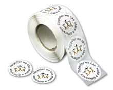 Load image into Gallery viewer, Difference Brown Ribbon Stickers (500 per Roll) - Fundraising For A Cause