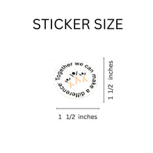 Load image into Gallery viewer, Difference Peach Ribbon Stickers - Fundraising For A Cause