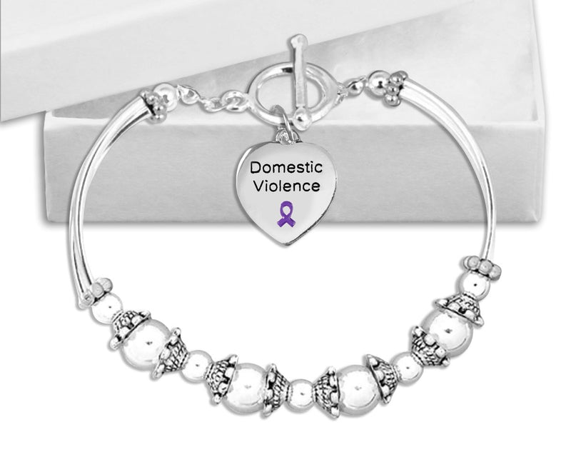 Domestic Violence Awareness Partial Beaded Bracelets - Fundraising For A Cause
