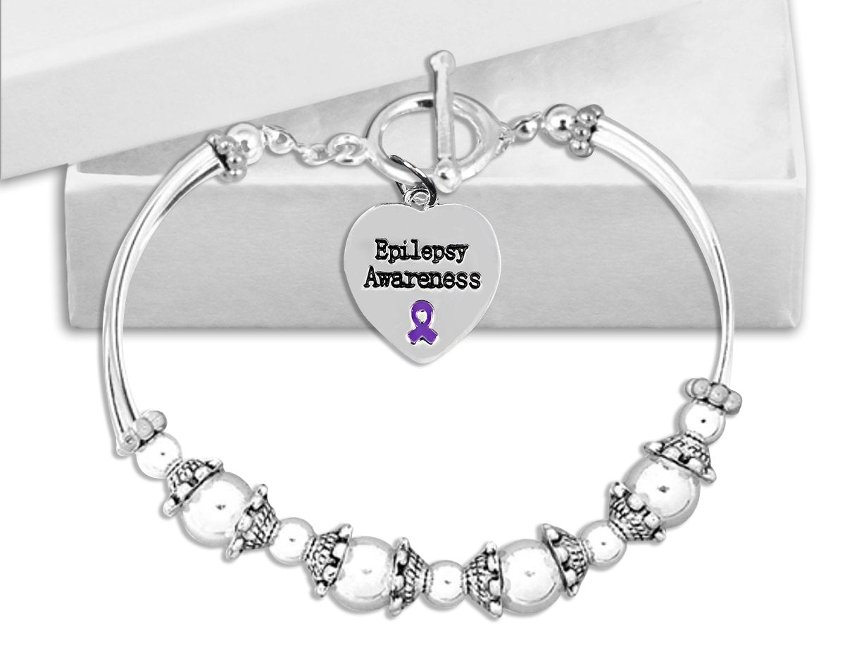 Epilepsy Awareness Partial Beaded Bracelets - Fundraising For A Cause