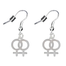 Load image into Gallery viewer, Female Same Sex Symbol Lesbian Earrings - Fundraising For A Cause