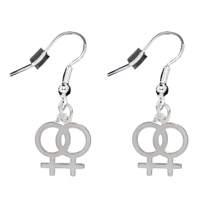 Female Same Sex Symbol Lesbian Earrings - Fundraising For A Cause