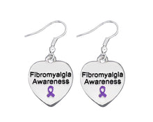 Load image into Gallery viewer, Fibromyalgia Awareness Heart Earrings - Fundraising For A Cause