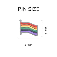 Load image into Gallery viewer, Gay Pride Rainbow Flag Silicone Pins - Fundraising For A Cause
