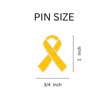 Load image into Gallery viewer, Gold Ribbon Awareness Pins - Fundraising For A Cause