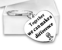 Load image into Gallery viewer, Silver Cancer Awareness Keychains - Fundraising For A Cause
