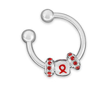 Load image into Gallery viewer, Red Ribbon Key Chains, Heart Health Awareness - Fundraising For A Cause