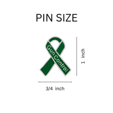 Load image into Gallery viewer, Gun Control Awareness Green Ribbon Pins - Fundraising For A Cause