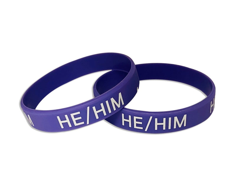 He Him Pronoun Silicone Bracelets - Fundraising For A Cause