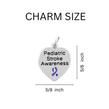Load image into Gallery viewer, Heart Charm Pediatric Stroke Awareness Chunky Chained Bracelets - Fundraising For A Cause