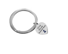 Load image into Gallery viewer, Heart Child Abuse Awareness Charm Split Style Key Chains - Fundraising For A Cause