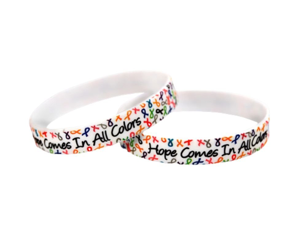 Hope Comes In All Colors Silicone Bracelets - Fundraising For A Cause