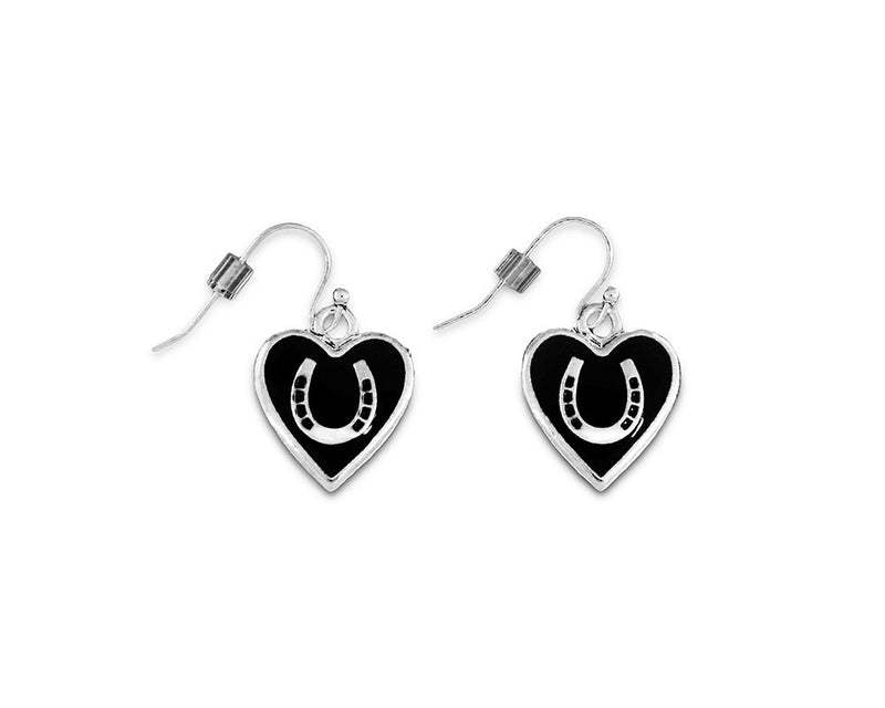 Horseshoe Heart Earrings - Fundraising For A Cause