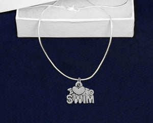 I Love To Swim Charm Necklaces - Fundraising For A Cause