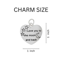 Load image into Gallery viewer, I Love You To The Moon And Back Hanging Charms - Fundraising For A Cause