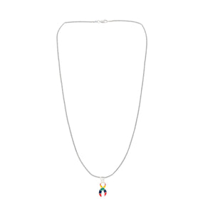 Large Autism Ribbon Charm Necklaces - Fundraising For A Cause