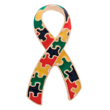 Load image into Gallery viewer, Large Autism Ribbon Pins - Fundraising For A Cause