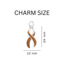 Load image into Gallery viewer, Large Brown Ribbon Charms - Fundraising For A Cause