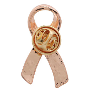 Large Brown Ribbon Pins - Fundraising For A Cause