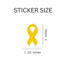 Load image into Gallery viewer, Large Childhood Cancer Ribbon Stickers (250 per Roll) - Fundraising For A Cause