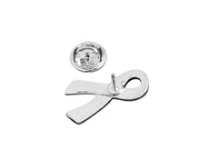 Load image into Gallery viewer, Large Flat Testicular Cancer Awareness Ribbon Pins - Fundraising For A Cause